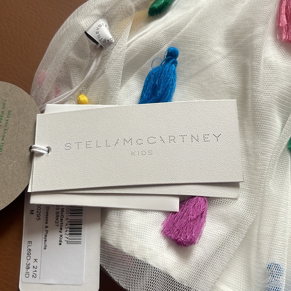 NWT Stella McCartney White Tassle Dress (3 months) - Picture 5 of 6